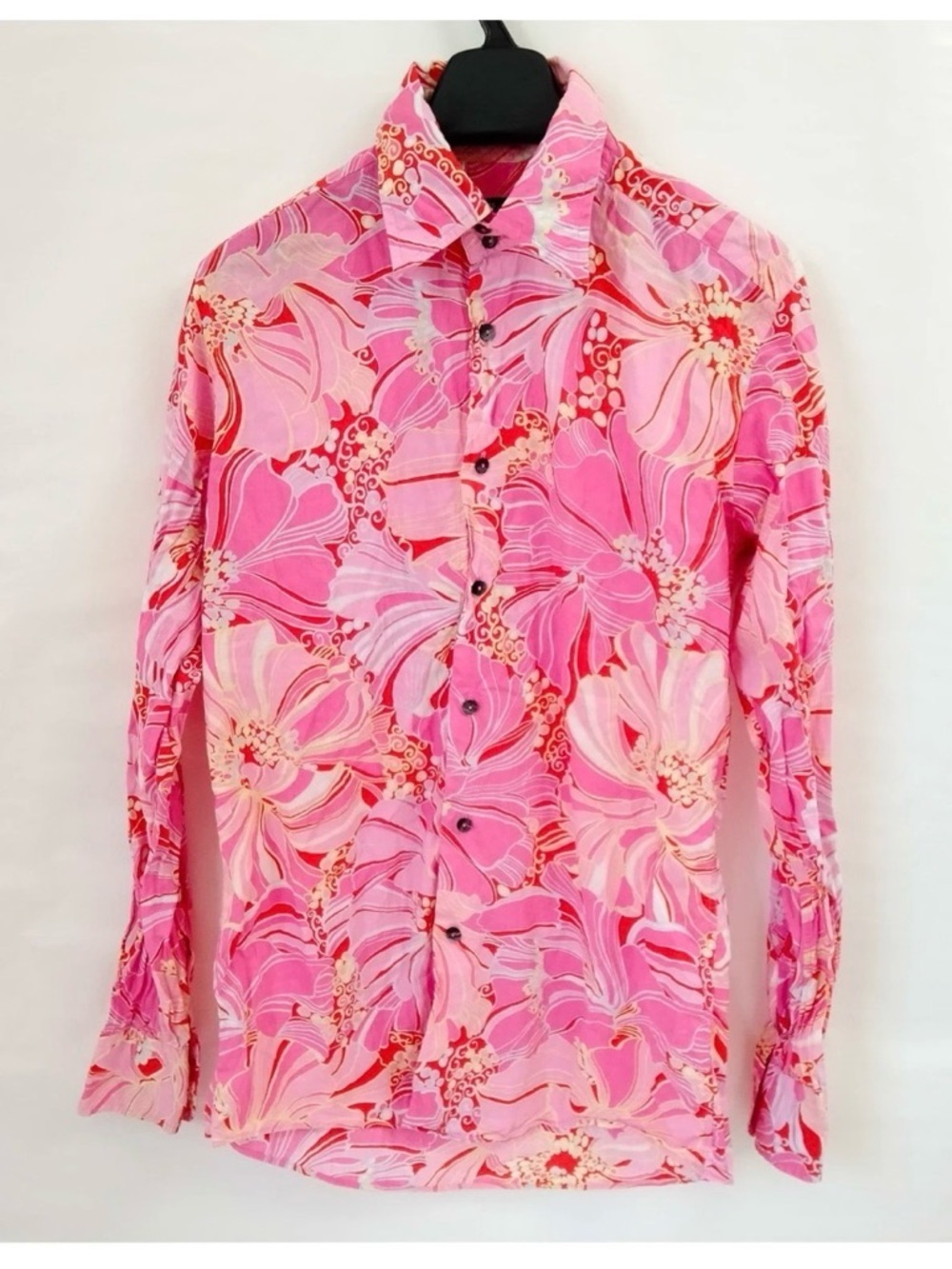 Dolce and Gabbana Button Down in Pink and Orange